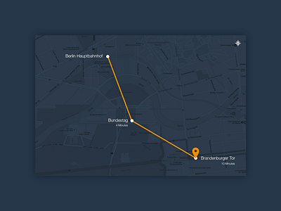 Daily UI | #020 | Location Tracker direction location map tracker ui