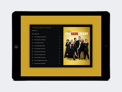 Daily UI | #025 | TV App app ipad movie series tv ui