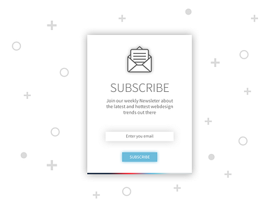 Daily UI | #026 | Subscribe action email newsletter subscribe ui