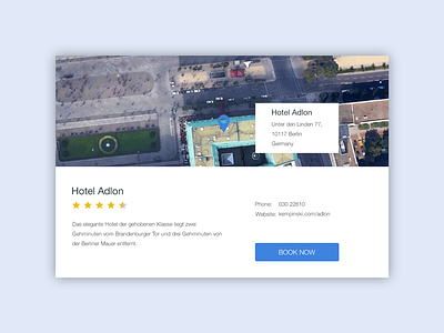 Daily UI | #029 | Map address booking contact hotel map ui