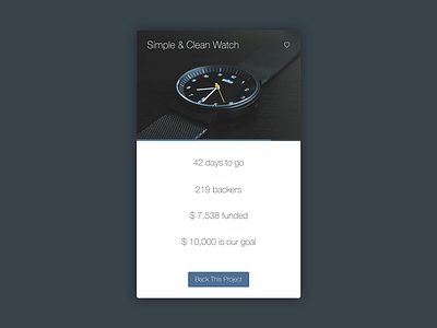 Daily UI | #032 | Crowdfunding Campaign