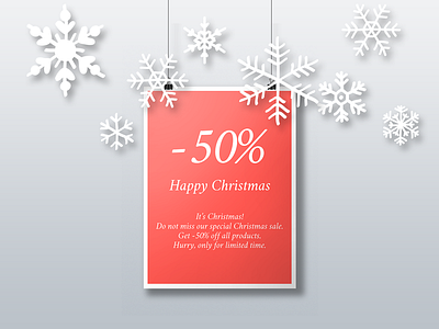 Daily UI | #036 | Special Offer christmas offer poster sale ui