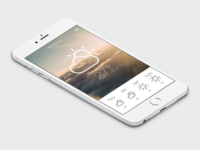 Daily UI | #037 | Weather app iphone ui weather