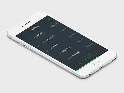 Daily UI | #041 | Workout Tracker app fitness iphone tracker ui workout