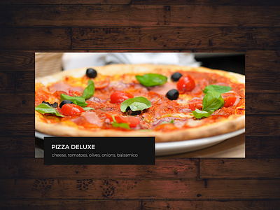 Daily UI | #043 | Food/Drink Menu drink food menu pizza restaurant ui