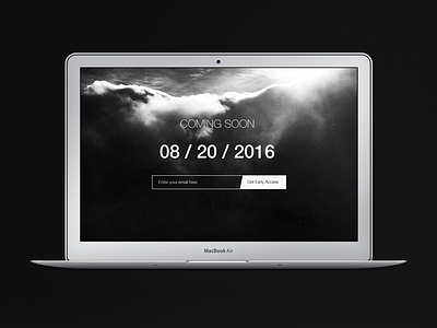 Daily UI | #048 | Coming Soon coming soon countdown dailyui macbook newsletter ui