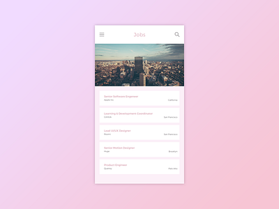 Daily UI | #050 | Job Listing dailyui job list ui