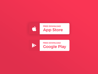 Daily UI | #074 | Download App android app apple button daily ui download google ios mobile ui ux web
