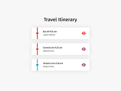 Daily UI | #079 | Itinerary daily ui itinerary london travel ui ux web
