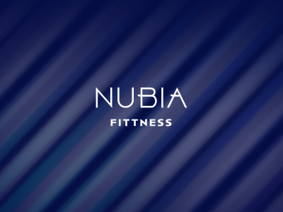 Nubia Fittness Motion Logo animation branding design gif logo motiongraphics typography