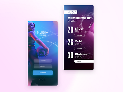 Nubia Fitness UX UI