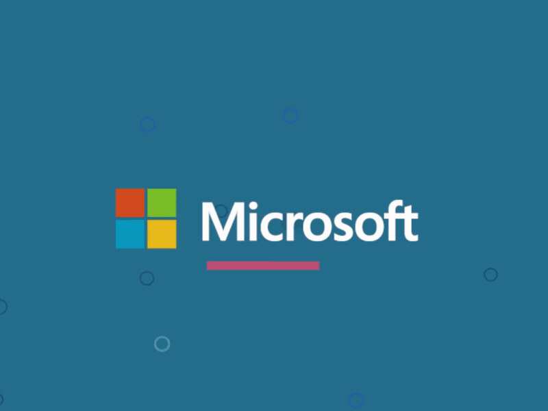 Microsoft Logo Intro animation design gif logo motiongraphics typography