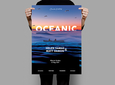 Oceanic Poster creative creative design creativity design dribbble flyer flyer artwork poster poster a day poster design