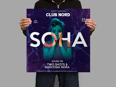 Soha FLYER club creative creative design creativemarket creativity design dribbble festival flyer flyer artwork graphic design music poster sound