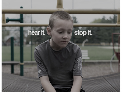 Stop Bullying Campaign design photoshop poster