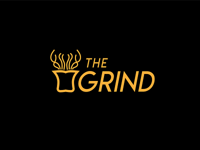 Grind Café Logo branding design font illustration illustrator