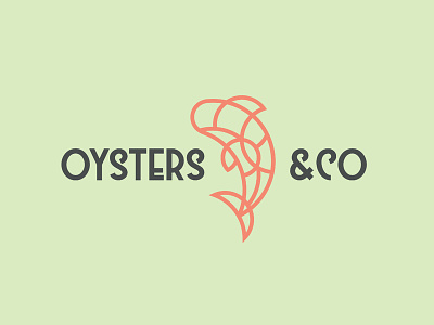Oysters & Co Logo design icon logo vector