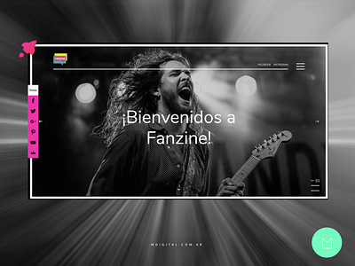 Webdesign for Entertainment Blog