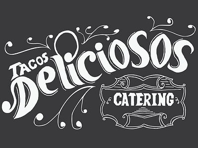 Tacos Deliciosos Catering - Custom Logo Type