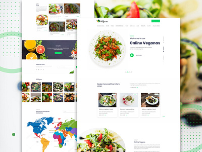 Vegan food Landing page