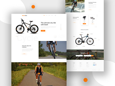 Bicycles Landing Page bicycle business clean e commerce landingpage minimal product trendy ui uidesign ux webdesign website