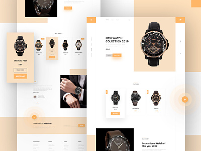 Watch - Landing Page blog ecommerc homepage design jewelry landing page luxury minimal product product landing page product page typogaphy ui ux watch watch ui watches web web design