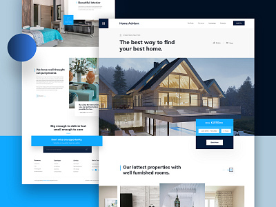 Real Estate Landing Page architecture business buy sell home home agent house interior management minimal mortgage properties property property management real estate real estate agency rentals typogaphy ui ux website