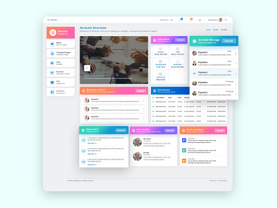 Dashboard Overview Page Design business clean cool corporate business dashboard dashboard design dashboard template design landing page landing page ui minimal profile travel ui user inteface ux wallet wallet app web web app