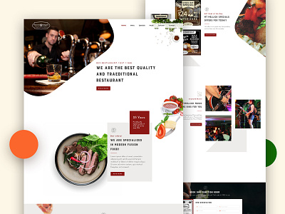 Food Restaurant Landing Page food food drink food and drink food app food app ui food website landing page landing page ui minimal restaurant agency restaurant landing page restaurant website sushi trending design typography ui ux vegan food webdesign website