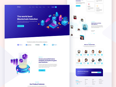 Mindchain Landing Page By Saiful Miah For Creativepeoples On Dribbble