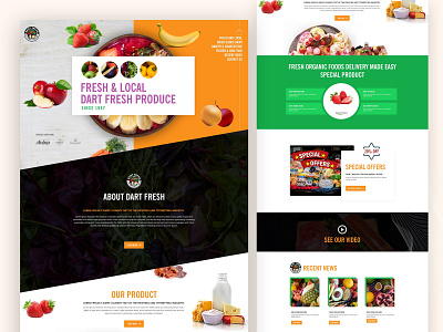 Food Restaurant Landing Page agency bakery clean drinks drinks menu food food and drink food app foodies hotel landing page landing page ui menu minimal restaurant travel ui webdesign website wine