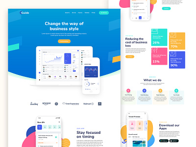 Sass Business Website Home page