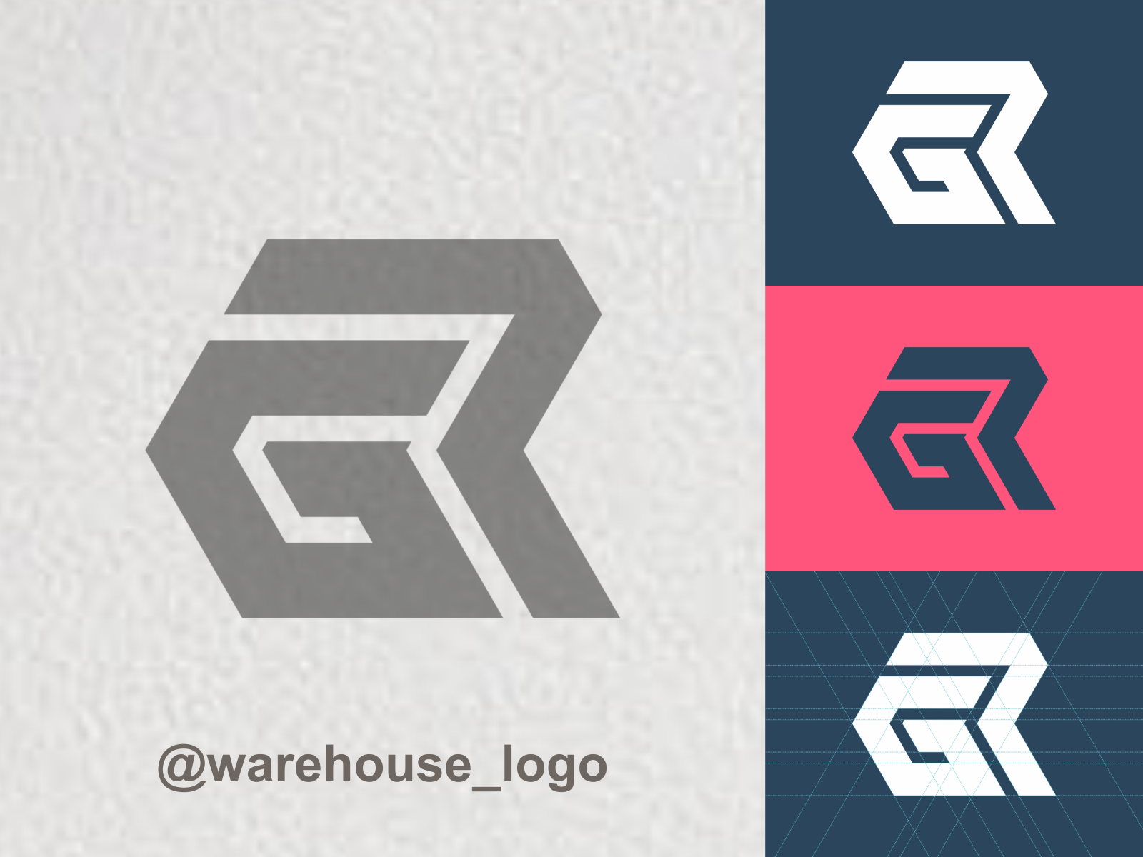 Gr logo design template vector graphic branding element | Премиум векторы