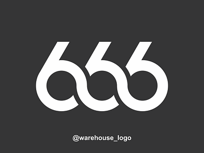 666 6 666 abstract branding brandmark design designispiration font graphicdesigner icon identity initials number