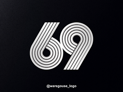 69 logo design 6 69 9 abstract branding brandmark design designispiration font graphicdesigner icon identity illustration number