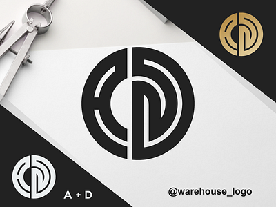 ad logo a abstract ad branding brandmark circle d design designispiration font graphicdesigner icon identity initial initials logo ui