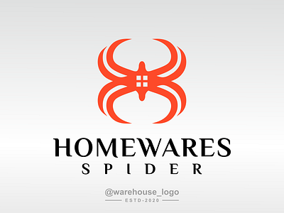 homewares spider logo idea abstract animal branding brandmark company consulting design designispiration font graphicdesigner home icon identity illustration initials logo monogram realeatate spider symbol