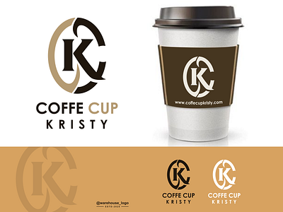 coffe logo abstract brand identity branding brandmark c ck clothing coffee coffee cup cup design designispiration font graphicdesigner icon identity illustration initials k kc