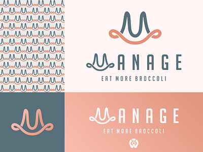 m monogram logo template