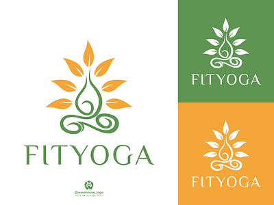 fityoga logo design template abstract brand identity branding brandmark design designispiration fashion fit fitness fityoga flat font graphicdesigner icon identity illustration initials leaf logo yoga