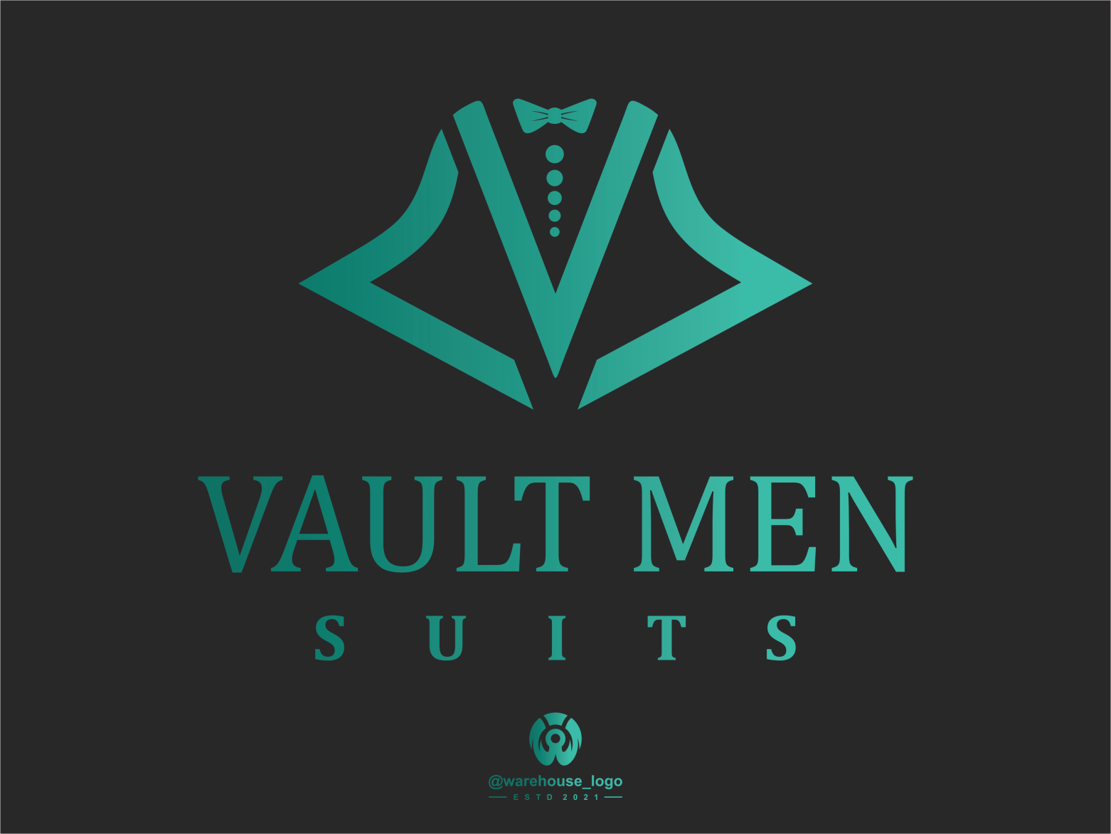 vault men suits logo inspiration by warehouse_logo on Dribbble