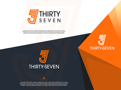 37 number logo design 3 37 7 branding brandmark company design designispiration font graphicdesigner icon identity illustration illustrations initials logodesigns logoinspiration logomaker logotype number