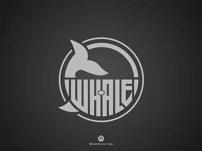WHALE logo design template awesome branding brandmark design designispiration fish font graphic design graphicdesigner icon identity illustration initials logo logo inspirations logotype logotypes whale whale logo whales