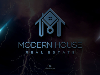 m house, logo design tempalte