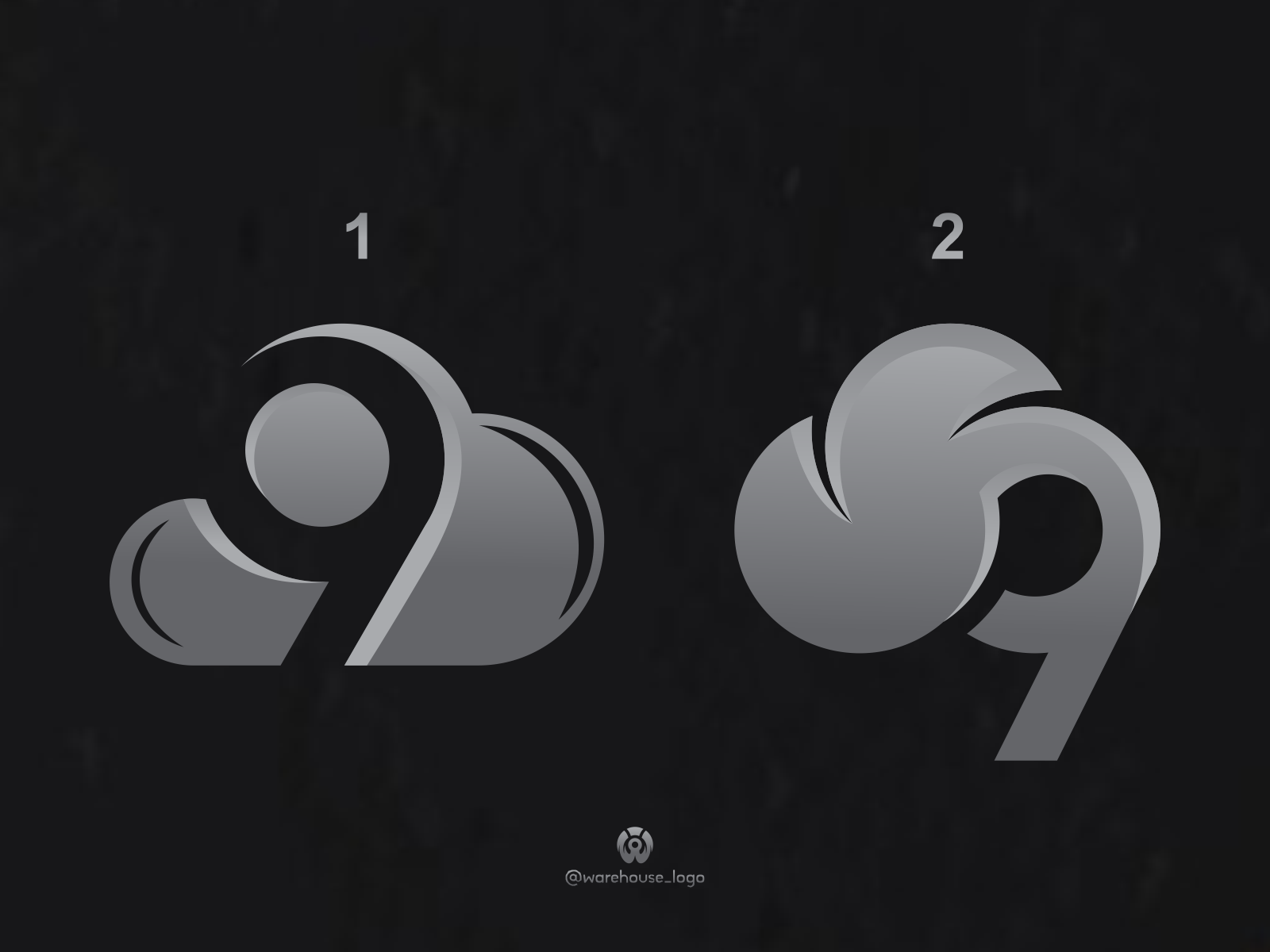 cloud 9 logo design template. by warehouse_logo on Dribbble