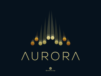 AURORA AGENCY SIMPLE MODERN BRANDING  Monogramma logo, Logo personale,  Progettazione di loghi