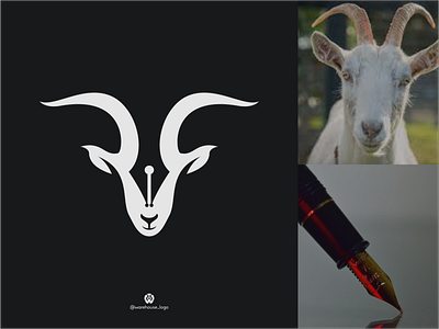 goat + pen logo ideas animal branding brandmark design designinspirations designispiration farm goat graphicdesigner icon identity illustration logo logoinspirations logos luxury pen