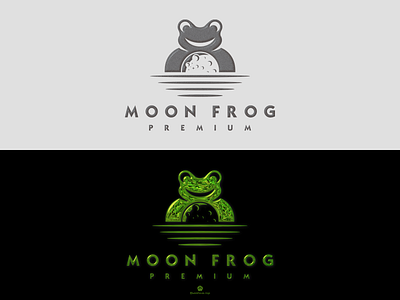 MOON FROG animals branding brandmark design designispiration frog graphicdesigner icon identity illustration lanscape logo logoawesome logoinspirations logotype moon water