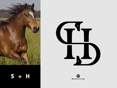 S + H + HORSE animal branding brandmark design designispiration graphicdesigner horse icon identity illustration logo logodesigns logoinspirations monogram sh simple
