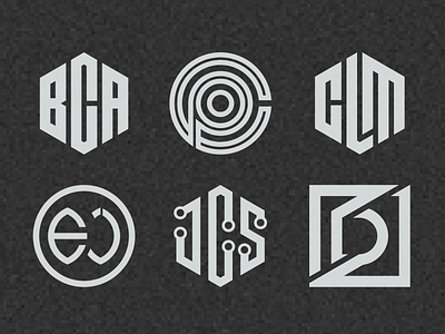 Initial logo collection branding brandmark collection company design designispiration esport esportlogo graphicdesigner icon identity illustration initials